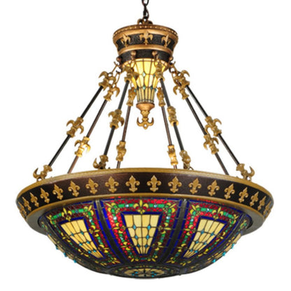 Meyda Tiffany Fleur-de-lis 3 Light 28" Wide Pendant