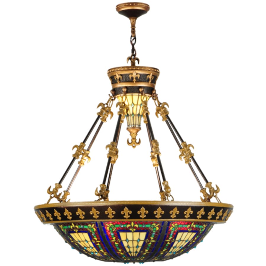 Meyda Tiffany Fleur-de-lis 3 Light 28" Wide Pendant