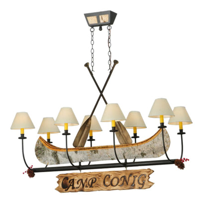 Meyda Tiffany Personalized 8 Light 50" Wide Linear Chandelier