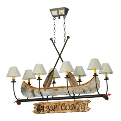 Meyda Tiffany Personalized 8 Light 50" Wide Linear Chandelier