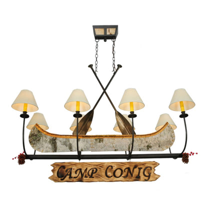 Meyda Tiffany Personalized 8 Light 50" Wide Linear Chandelier