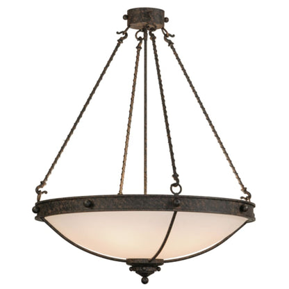 Meyda Tiffany Freya 6 Light 30" Wide Semi-Flush Bowl Ceiling Fixture