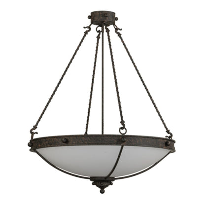 Meyda Tiffany Freya 6 Light 30" Wide Semi-Flush Bowl Ceiling Fixture