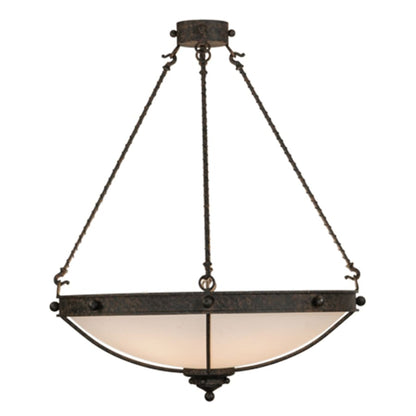 Meyda Tiffany Freya 6 Light 30" Wide Semi-Flush Bowl Ceiling Fixture