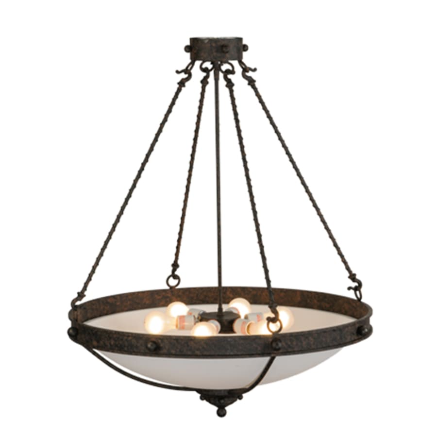 Meyda Tiffany Freya 6 Light 30" Wide Semi-Flush Bowl Ceiling Fixture