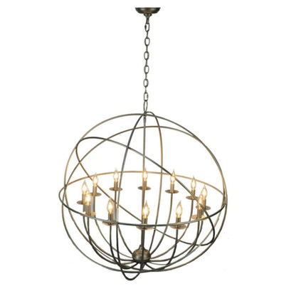 Meyda Tiffany Atom Enerjisi 12 Light 36" Wide Taper Candle Style Chandelier