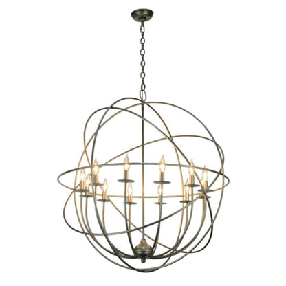 Meyda Tiffany Atom Enerjisi 12 Light 36" Wide Taper Candle Style Chandelier