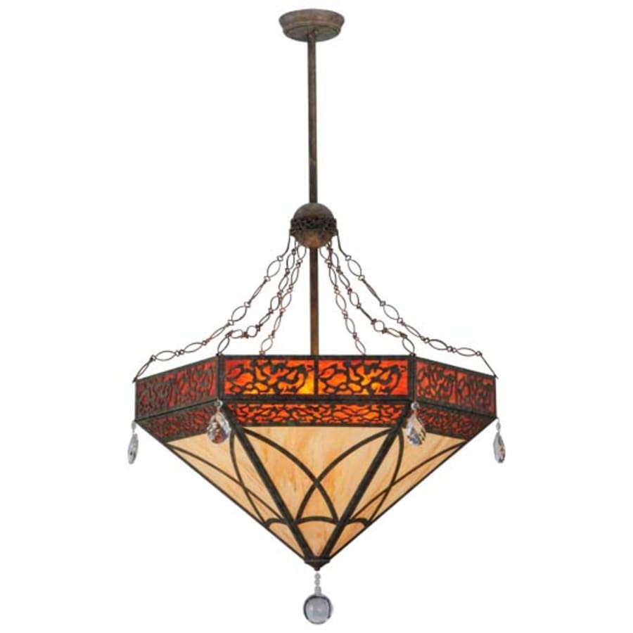 Meyda Tiffany Larkfield 6 Light 37" Wide Crystal Pendant