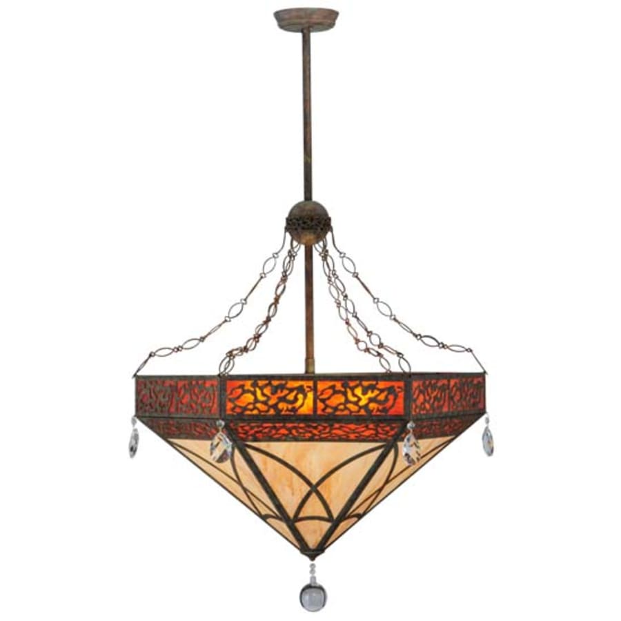 Meyda Tiffany Larkfield 6 Light 37" Wide Crystal Pendant