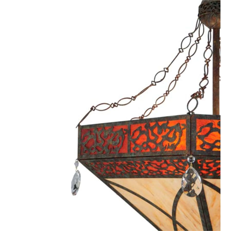 Meyda Tiffany Larkfield 6 Light 37" Wide Crystal Pendant