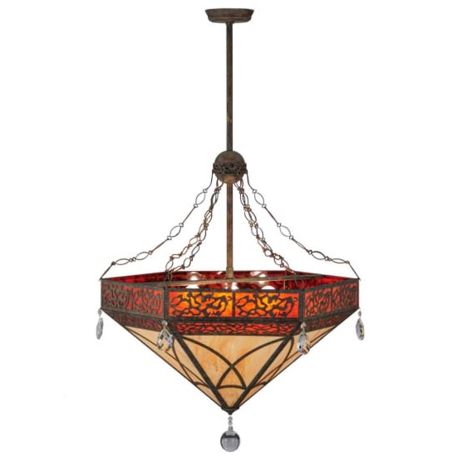 Meyda Tiffany Larkfield 6 Light 37" Wide Crystal Pendant