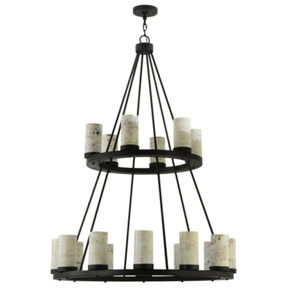 Meyda Tiffany Loxley 18 Light 42" Wide Pillar Candle Style Chandelier