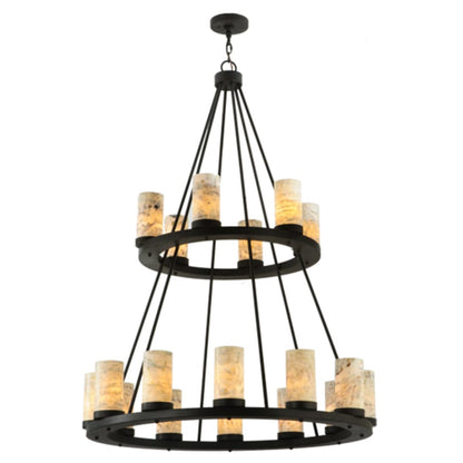 Meyda Tiffany Loxley 18 Light 42" Wide Pillar Candle Style Chandelier