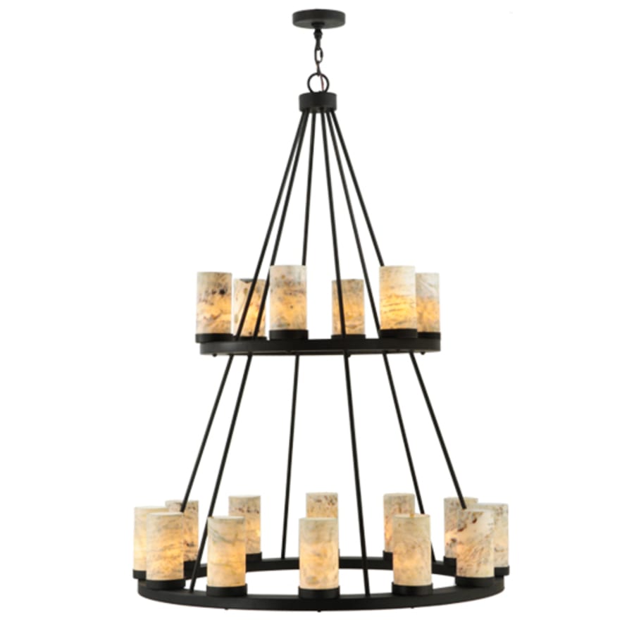 Meyda Tiffany Loxley 18 Light 42" Wide Pillar Candle Style Chandelier