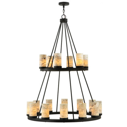 Meyda Tiffany Loxley 18 Light 42" Wide Pillar Candle Style Chandelier