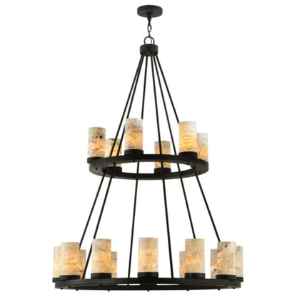 Meyda Tiffany Loxley 18 Light 42" Wide Pillar Candle Style Chandelier