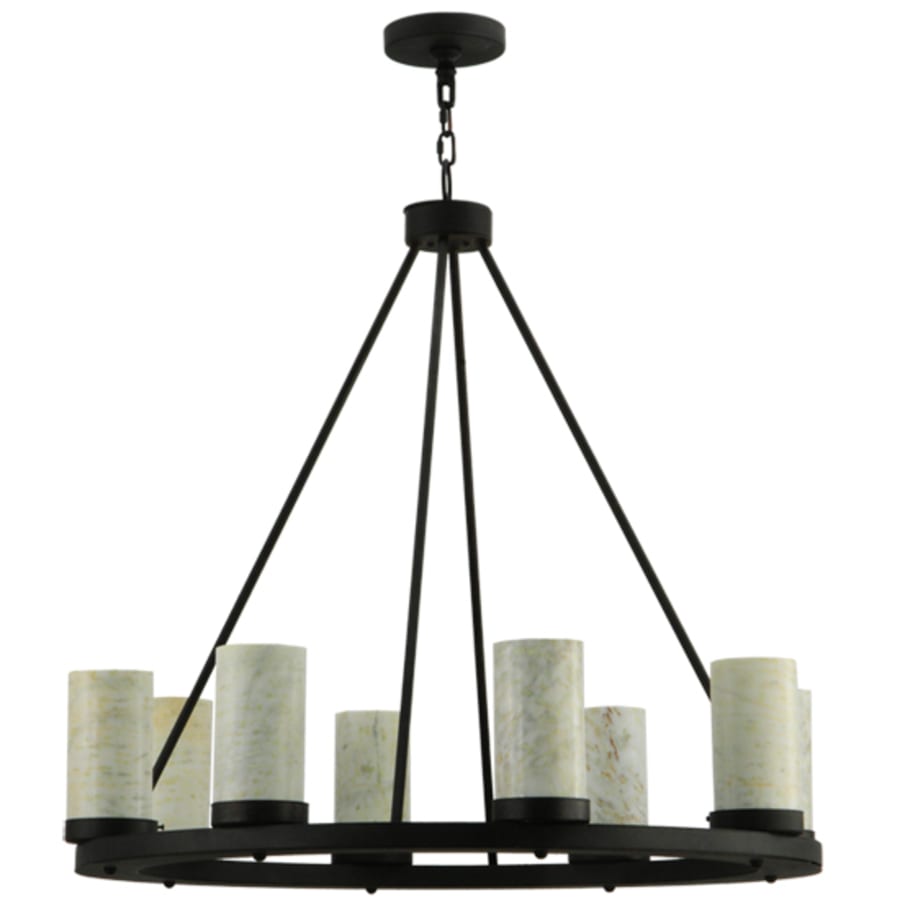 Meyda Tiffany Loxley 8 Light 38" Wide Pillar Candle Style Chandelier