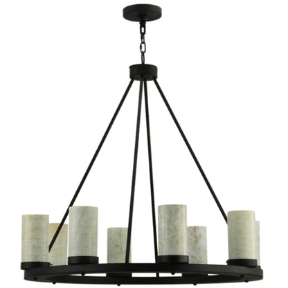 Meyda Tiffany Loxley 8 Light 38" Wide Pillar Candle Style Chandelier