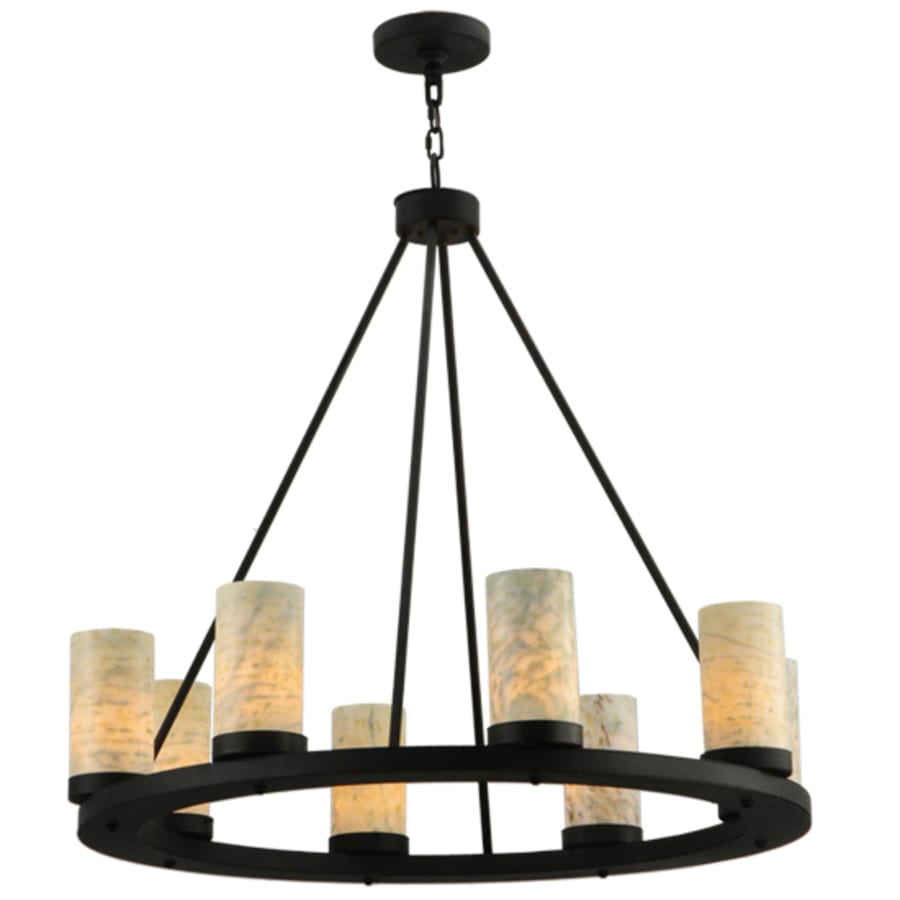 Meyda Tiffany Loxley 8 Light 38" Wide Pillar Candle Style Chandelier