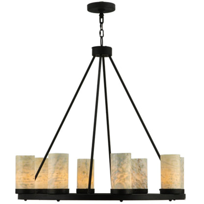 Meyda Tiffany Loxley 8 Light 38" Wide Pillar Candle Style Chandelier