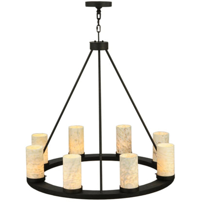 Meyda Tiffany Loxley 8 Light 38" Wide Pillar Candle Style Chandelier