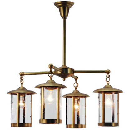 Meyda Tiffany Craftsman Signature Fulton Prime 4 Light 31" Wide Chandelier