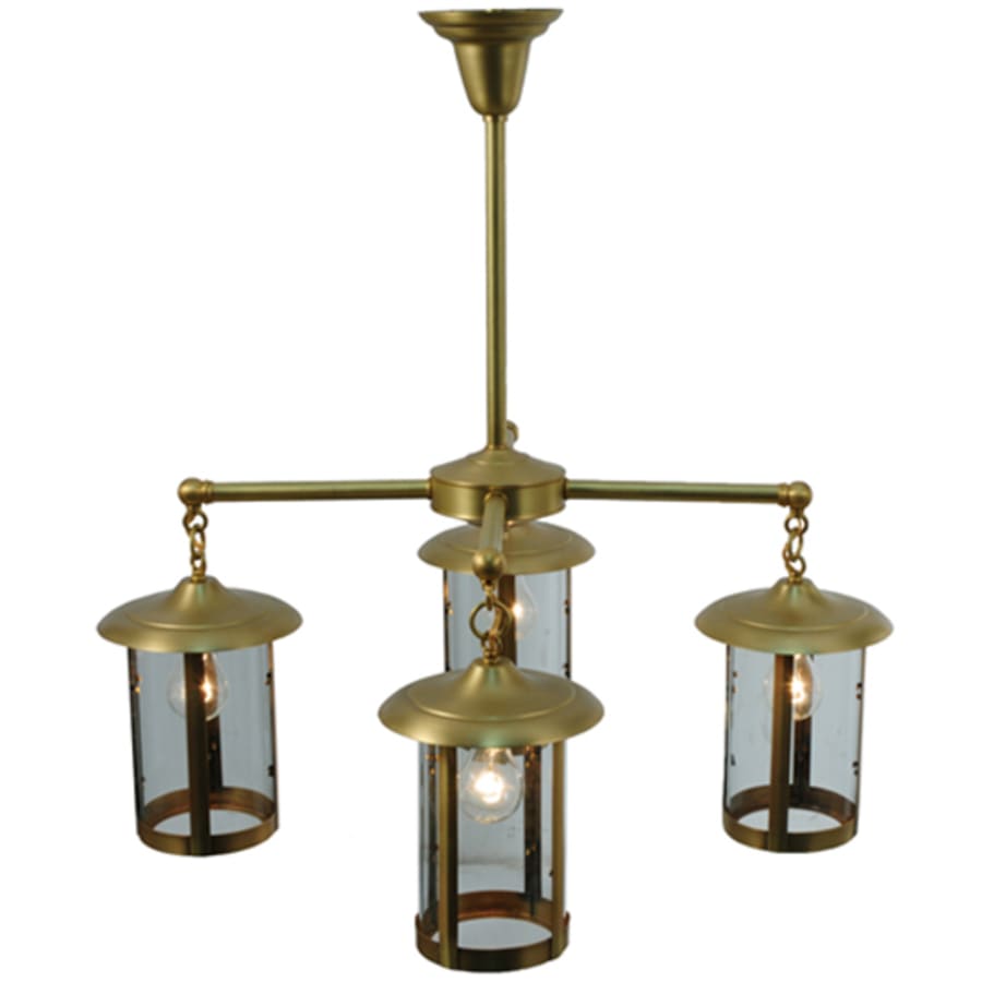 Meyda Tiffany Craftsman Signature Fulton Prime 4 Light 31" Wide Chandelier