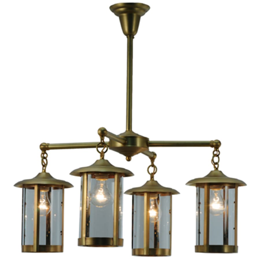 Meyda Tiffany Craftsman Signature Fulton Prime 4 Light 31" Wide Chandelier