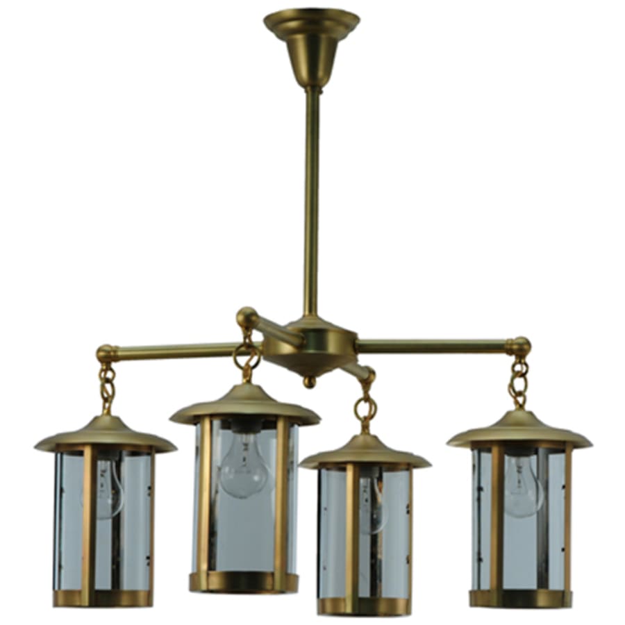Meyda Tiffany Craftsman Signature Fulton Prime 4 Light 31" Wide Chandelier