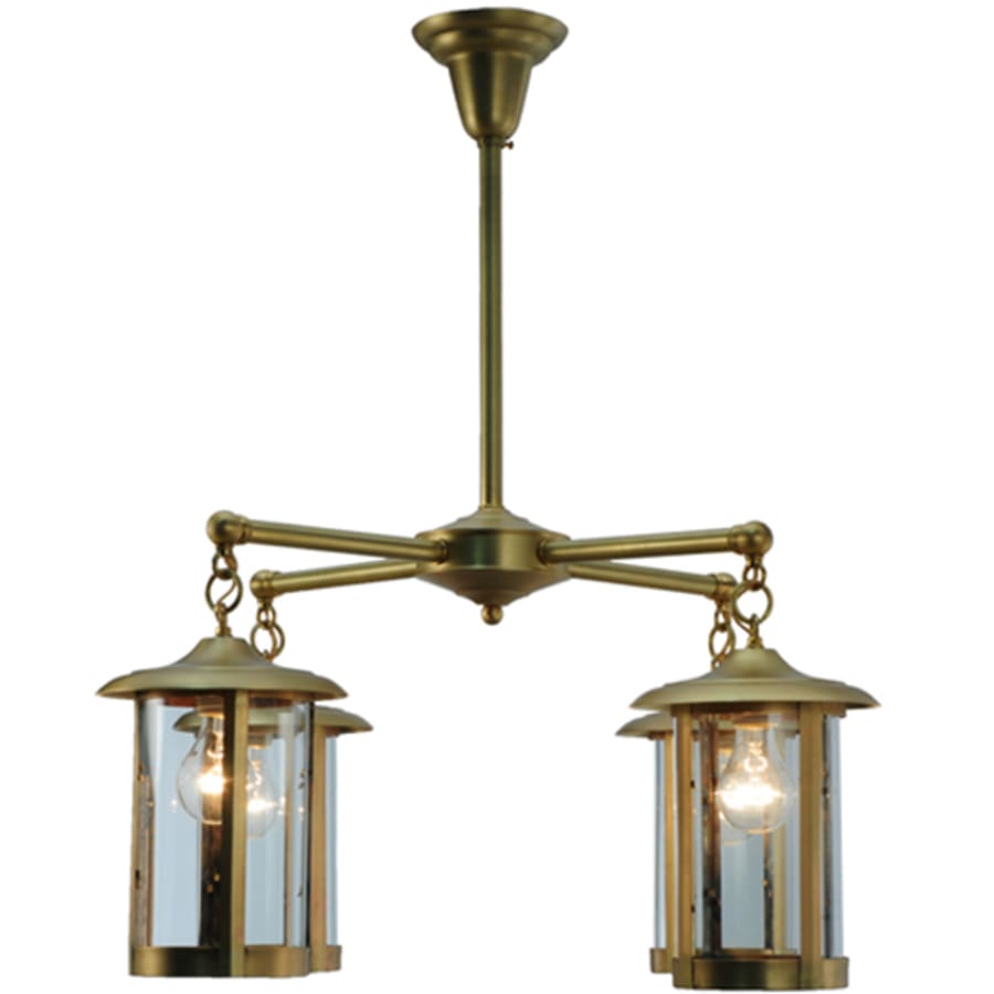 Meyda Tiffany Craftsman Signature Fulton Prime 4 Light 31" Wide Chandelier