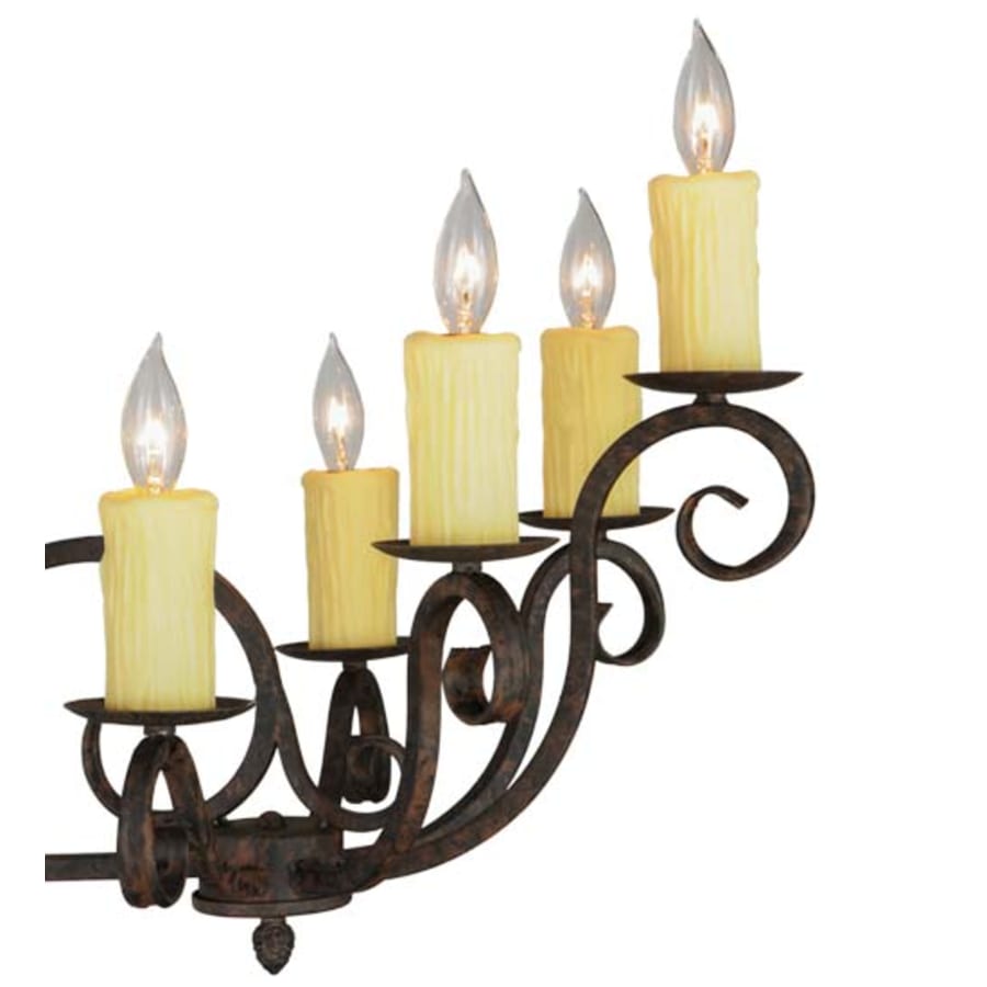 Meyda Tiffany Kean Moins 20 Light 34" Wide Pillar Candle Style Chandelier