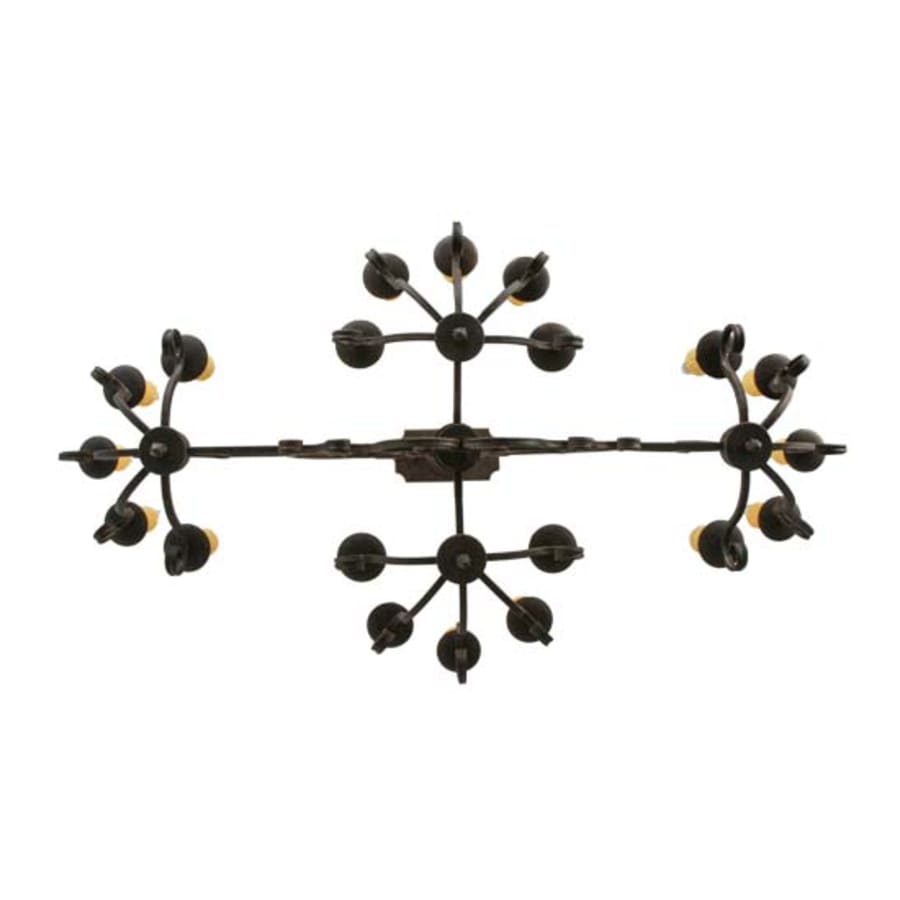 Meyda Tiffany Kean Moins 20 Light 34" Wide Pillar Candle Style Chandelier