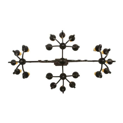 Meyda Tiffany Kean Moins 20 Light 34" Wide Pillar Candle Style Chandelier