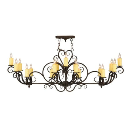 Meyda Tiffany Kean Moins 20 Light 34" Wide Pillar Candle Style Chandelier