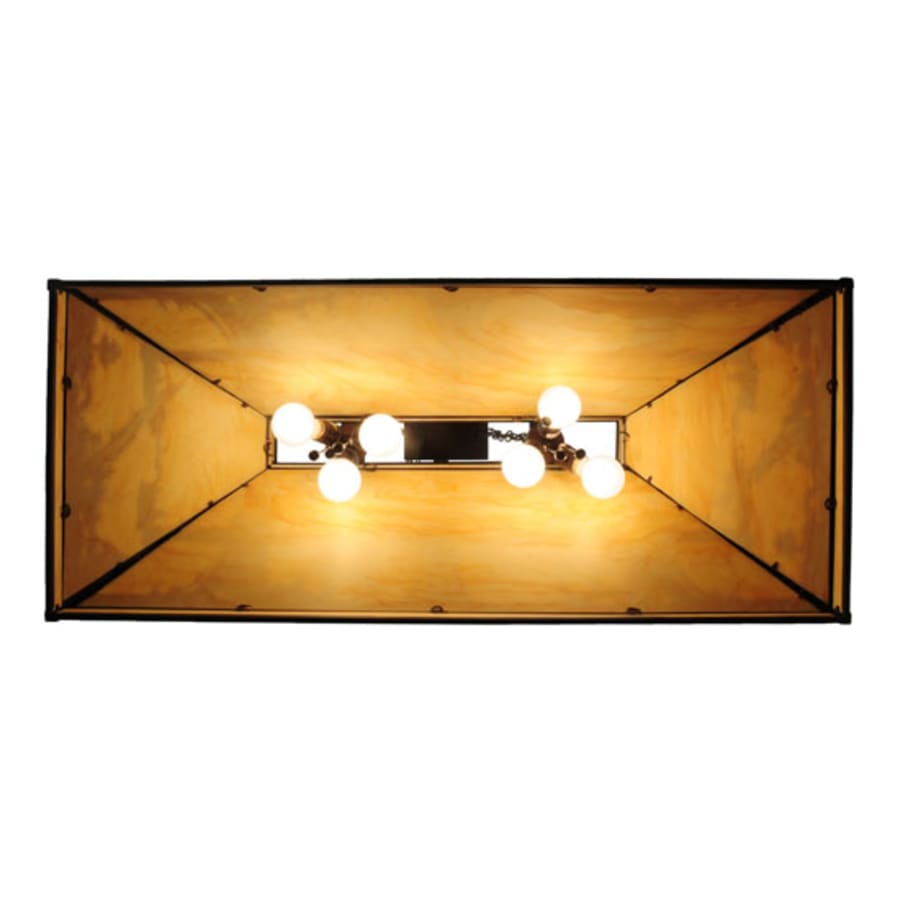 Meyda Tiffany Quiet Pond 6 Light 40" Wide Linear Pendant