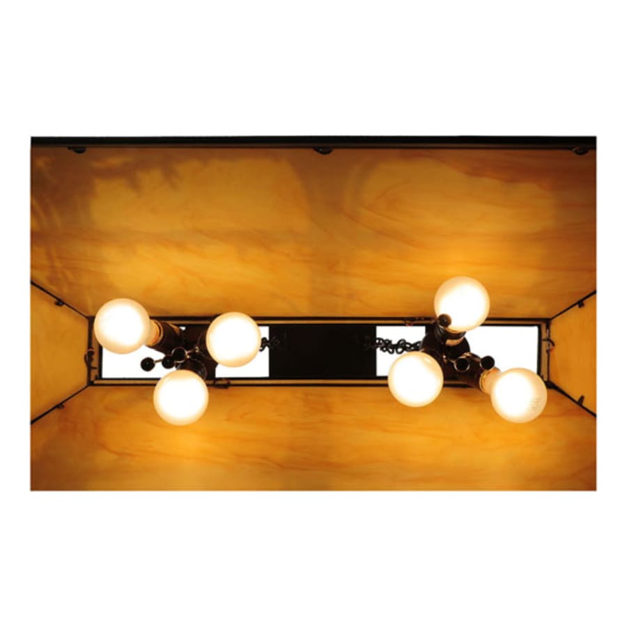 Meyda Tiffany Quiet Pond 6 Light 40" Wide Linear Pendant