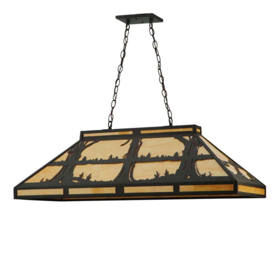Meyda Tiffany Quiet Pond 6 Light 40" Wide Linear Pendant