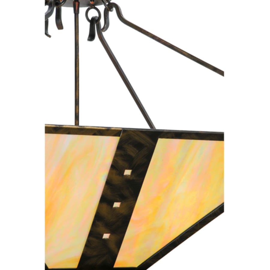 Meyda Tiffany Zandra 4 Light 43" Wide Semi-Flush Ceiling Fixture