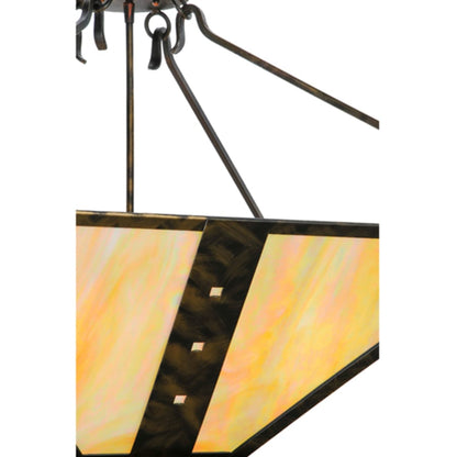 Meyda Tiffany Zandra 4 Light 43" Wide Semi-Flush Ceiling Fixture