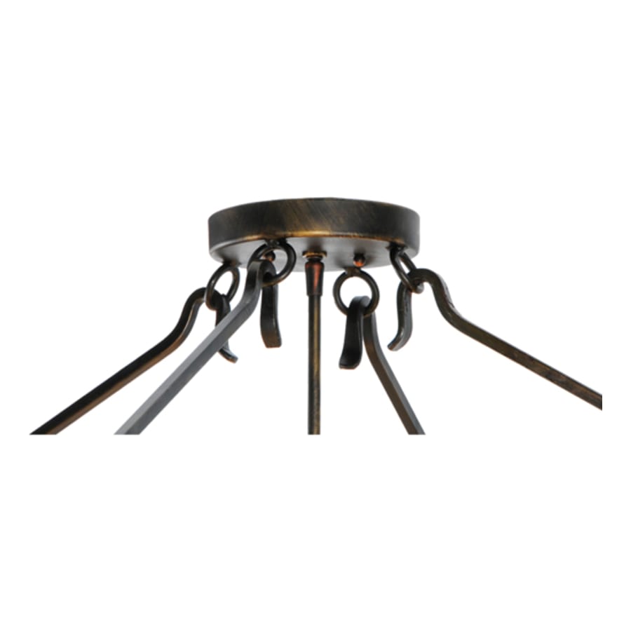 Meyda Tiffany Zandra 4 Light 43" Wide Semi-Flush Ceiling Fixture