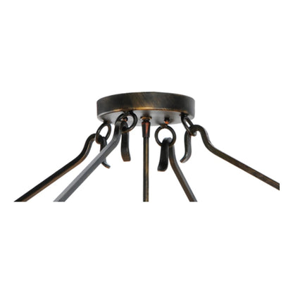 Meyda Tiffany Zandra 4 Light 43" Wide Semi-Flush Ceiling Fixture