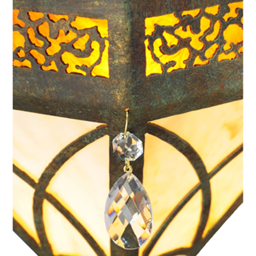 Meyda Tiffany Larkfield 3 Light 62" Wide Linear Pendant