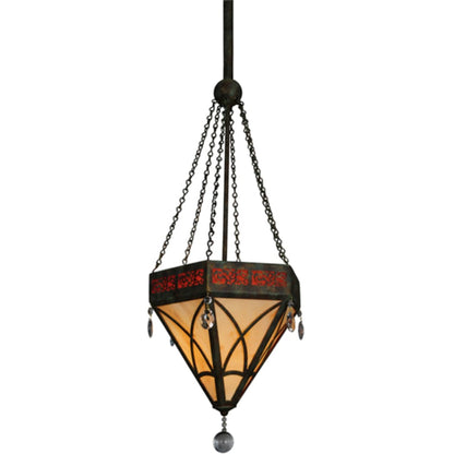 Meyda Tiffany Larkfield 3 Light 62" Wide Linear Pendant