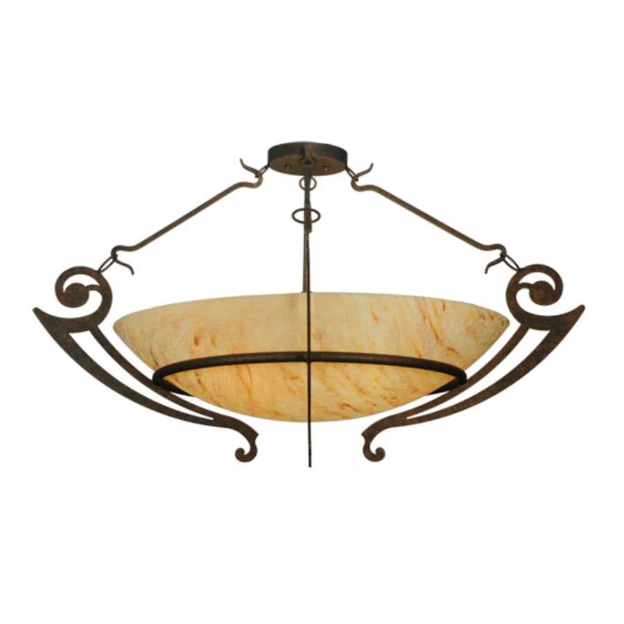Meyda Tiffany Ceres 6 Light 42" Wide Semi-Flush Bowl Ceiling Fixture
