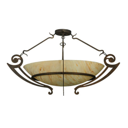 Meyda Tiffany Ceres 6 Light 42" Wide Semi-Flush Bowl Ceiling Fixture
