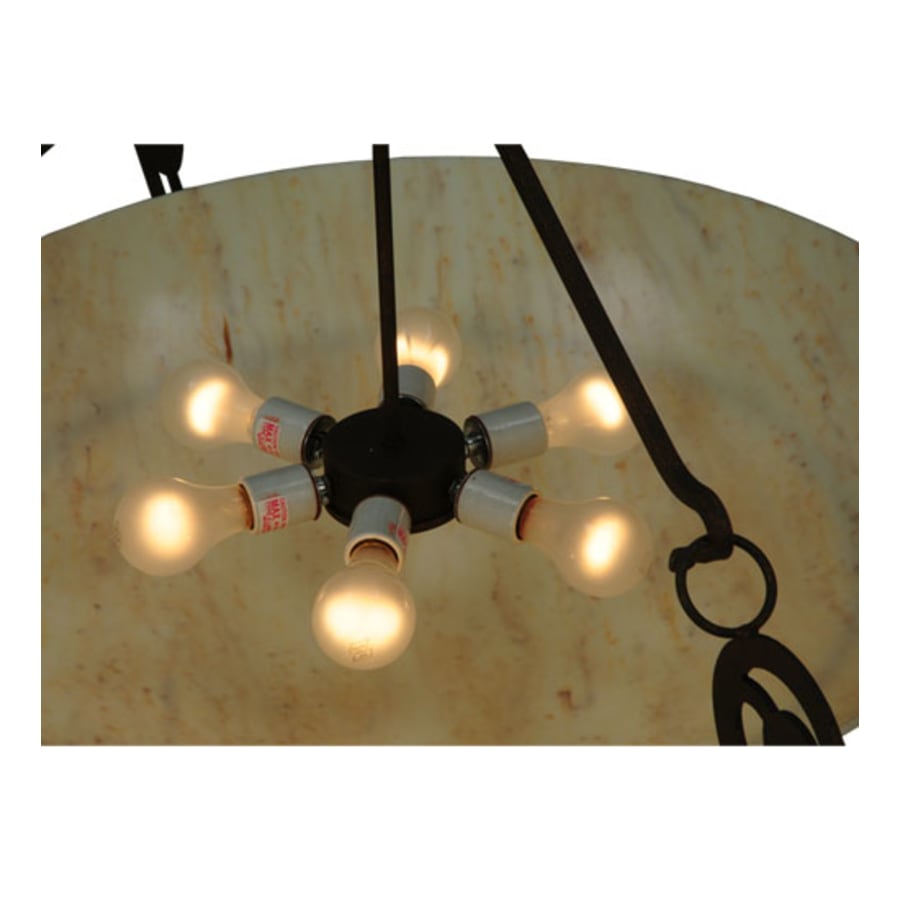 Meyda Tiffany Ceres 6 Light 42" Wide Semi-Flush Bowl Ceiling Fixture