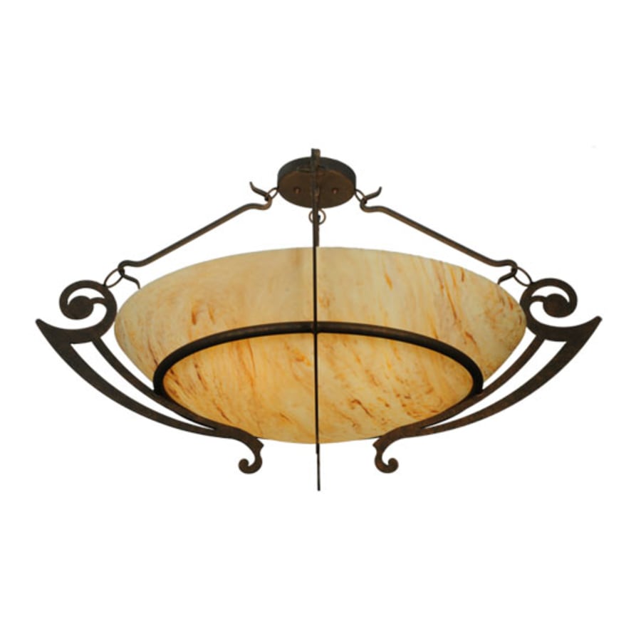 Meyda Tiffany Ceres 6 Light 42" Wide Semi-Flush Bowl Ceiling Fixture