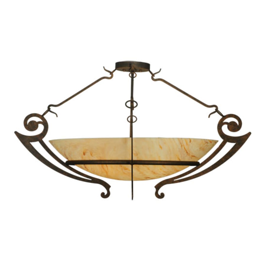 Meyda Tiffany Ceres 6 Light 42" Wide Semi-Flush Bowl Ceiling Fixture
