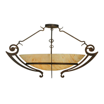 Meyda Tiffany Ceres 6 Light 42" Wide Semi-Flush Bowl Ceiling Fixture