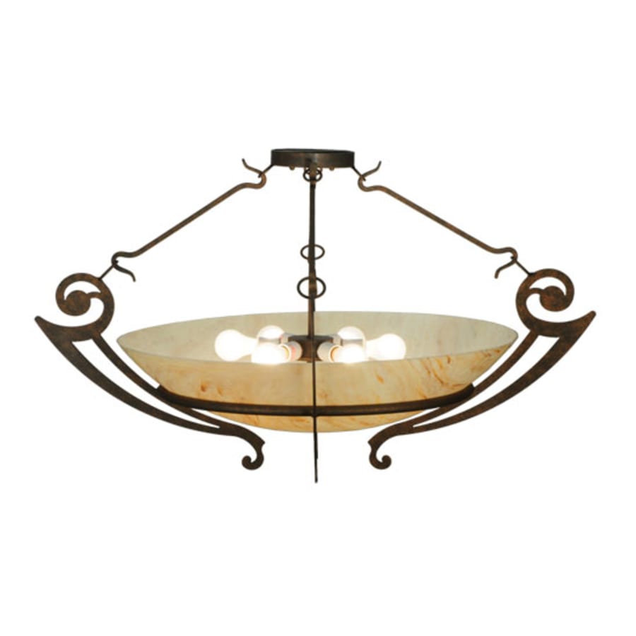 Meyda Tiffany Ceres 6 Light 42" Wide Semi-Flush Bowl Ceiling Fixture